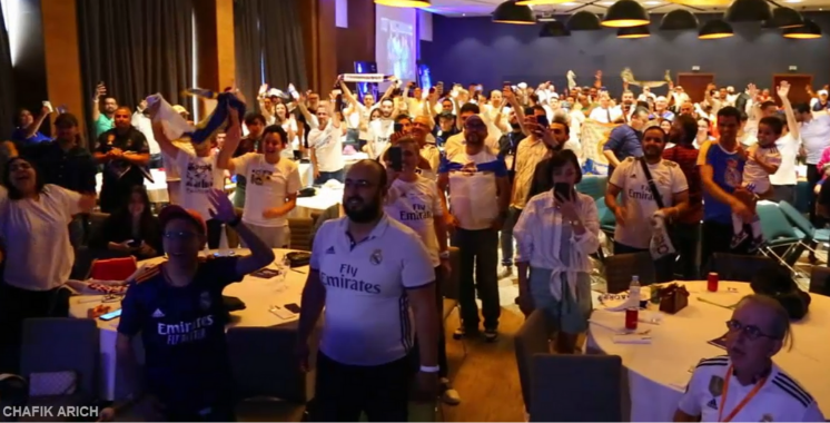 Ambiance de fête chez les supporters du Real Madrid à Casablanca 