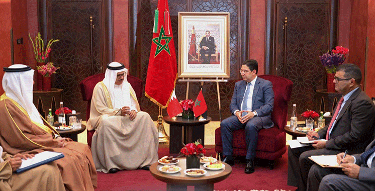 Nasser Bourita reçoit le ministre bahreïni des des Affaires étrangères