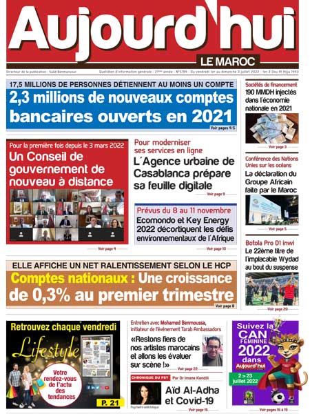 Journal électronique du Vendredi 1 au Dimanche 3 Juillet 2022