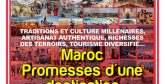 Spécial Tourisme & Artisanat : Maroc Promesses d'une destination