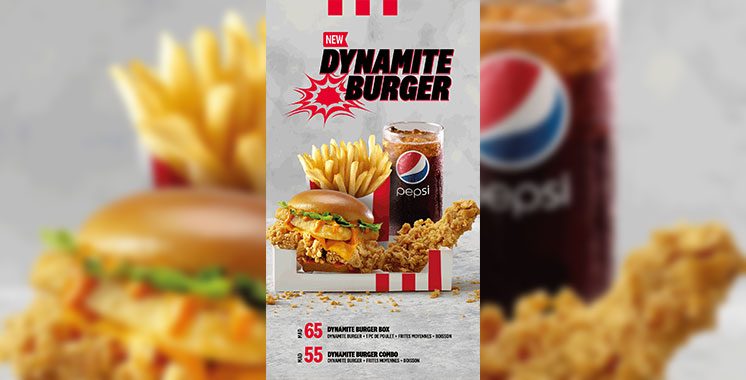 KFC Maroc lance « Dynamite Burger », un nouveau menu ayant pour base un sandwich 100% Marocain