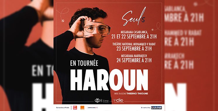 L’humoriste français Haroun en tournée  au Maroc du 21 au 24 septembre