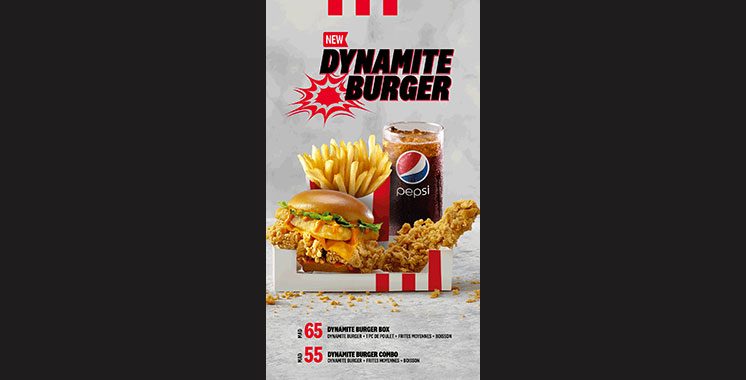 KFC Maroc lance «Dynamite Burger», un sandwich 100% marocain