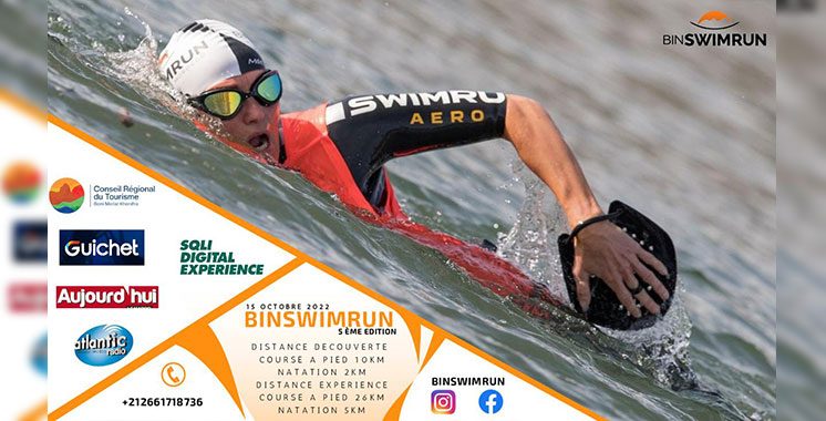 Le Binswimrun revient pour sa 5éme édition le 15 Octobre 2022 au lac de Bin El Ouidane.