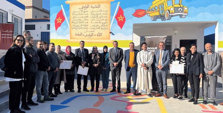 La Fondation Renault Maroc rénove un 3ème établissement scolaire public à Fahs Anjra