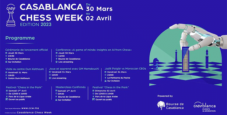 Casablanca Chess Week: Une deuxième édition ouverte au grand public