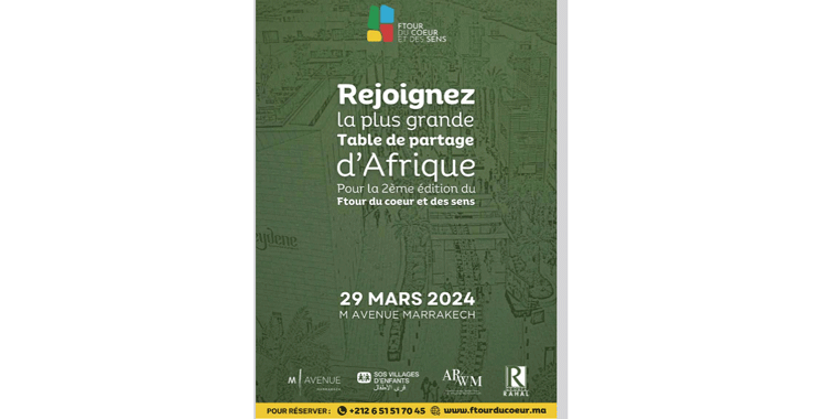Morocco: The Ftour of the heart and senses, this Friday at M Avenue Marrakech Together to rebuild schools in Al Haouz – Africa Links 24 Morocco: The Ftour of the heart and senses, this Friday at M Avenue Marrakech Together to rebuild schools in Al Haouz – Africa Links 24