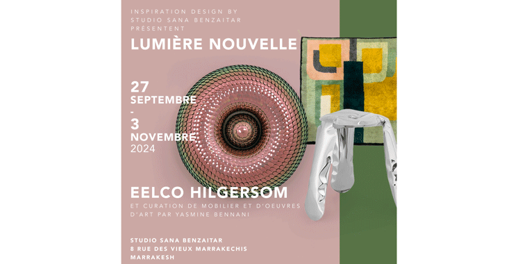 Elle offre un voyage sensoriel «Lumière Nouvelle», exposition  au Studio Sana Benzaitar à Marrakech