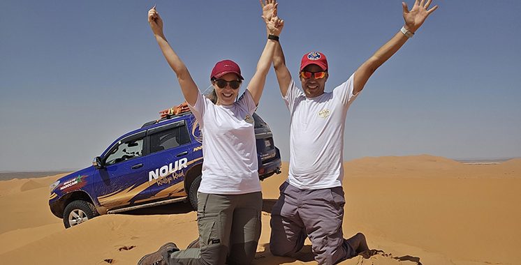 Hanane Amraoui et Ali Oubassidi, une équipe ambitieuse au Rallye du Maroc