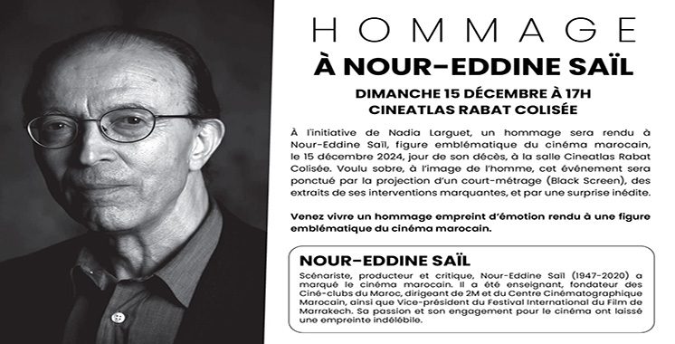 Hommage ce dimanche à Nour-Eddine Sail à Rabat