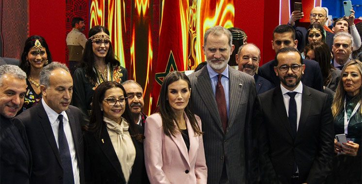 FITUR-2025 : Les Rois d’Espagne visitent le pavillon du Maroc