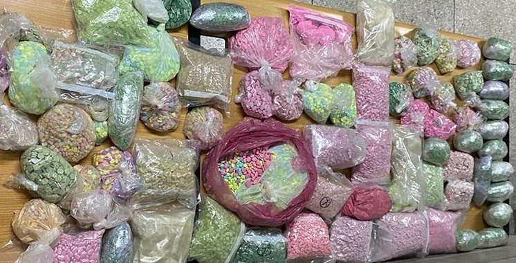 Saisie de plus de 6 mille comprimés d’ecstasy et 77 g de cocaïne  à Casablanca et Fès