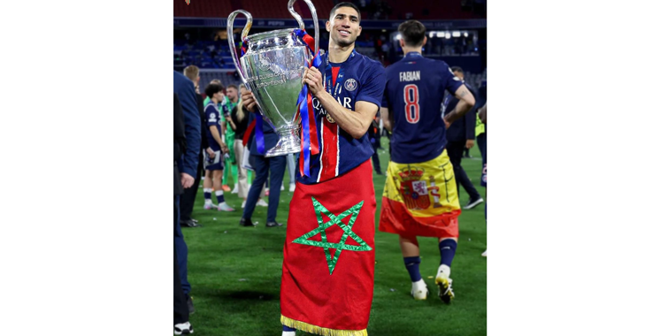 L’international marocain a contribué efficacement avec le PSG pour remporter la première  League des champions de son histoire: Achraf Hakimi, principal artisan d’une saison parisienne historique