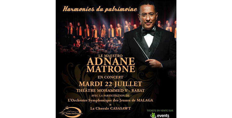 L’orchestre Adnane Matrone se produira au théâtre Mohammed V de Rabat