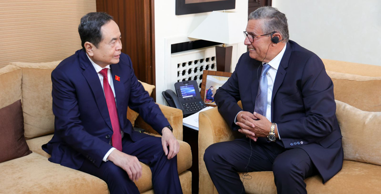M. Akhannouch s’entretient avec le Président de l’Assemblée Nationale du Vietnam