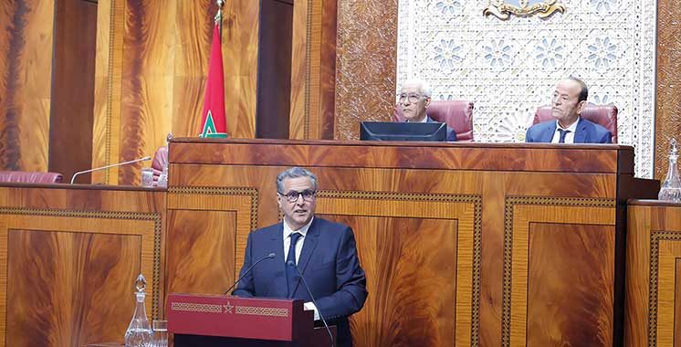 M. Akhannouch devant les députés :  Le bilan gouvernemental dépasse « dix engagements » et reflète des réalisations appuyées par des chiffres