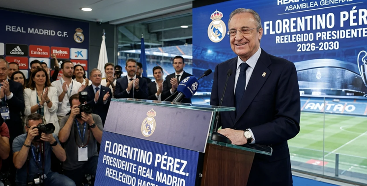Florentino Pérez reconduit à la tête  du Real Madrid jusqu’e