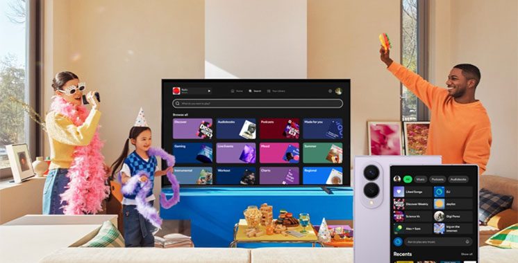 La musique ne s'arrête plus quand on change d'écran : Samsung et Spotify unissent leurs forces au Maroc